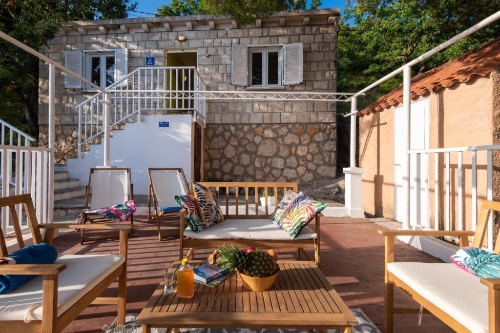 Villa Diamond Sea - Vacation House With Private Parking And A Big Terrace Over The Sea à Dubrovnik Extérieur photo